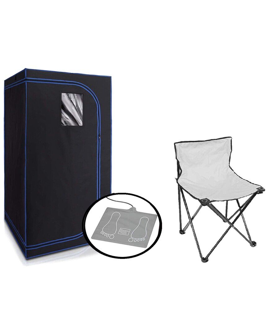 SereneLife Compact And Portable Sauna System Black NoSize