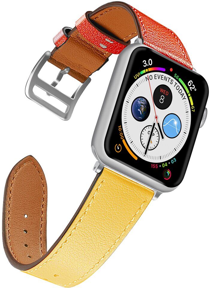 Naztech Leather 42/44Mm Band For Apple Watch Yellow NoSize