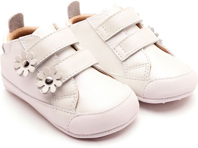 Old Soles Flower Baby Leather Sneaker White 18