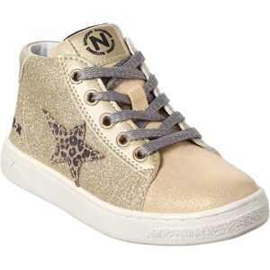 Naturino Pinn High Zip Glitter Sneaker Gold 35