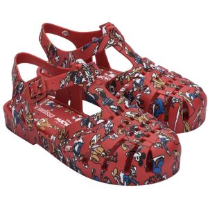 Mini Melissa Mini Poss Print + Mickey & Friends Sandal Red 3