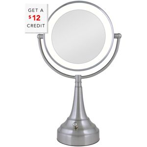 Zadro Cordless Dual-Sided LED Lighted Round Vanity Mirror with $12 Credit NoColor NoSize