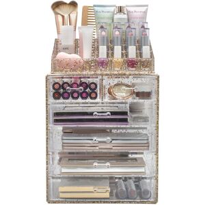 Sorbus Acrylic Cosmetic Makeup & Jewelry Storage Case Display NoColor NoSize