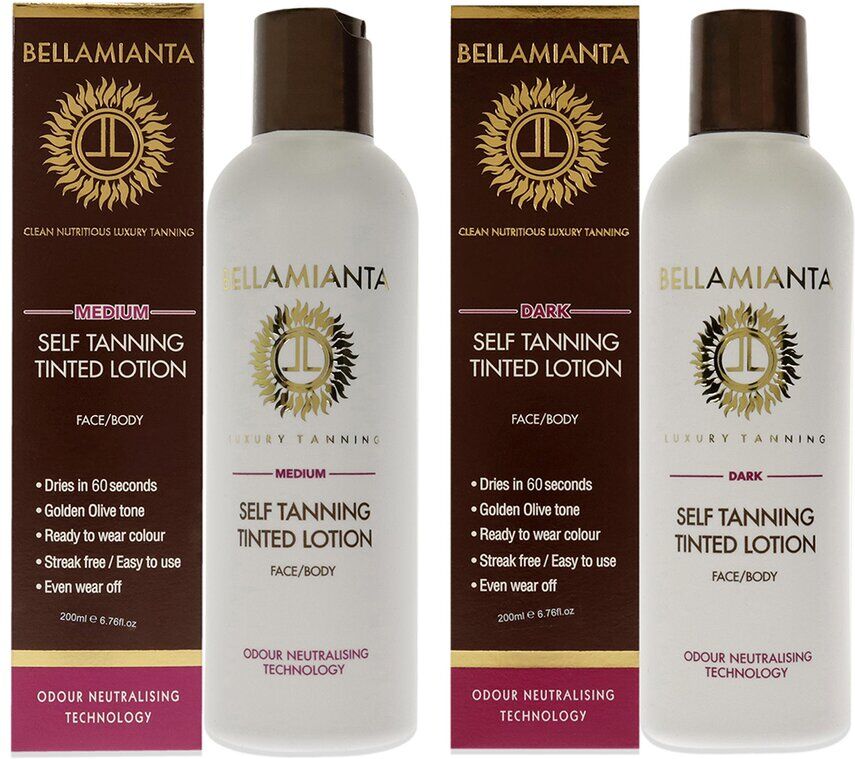 Bellamianta Women's Self Tanning Tinted Lotion Kit NoColor NoSize