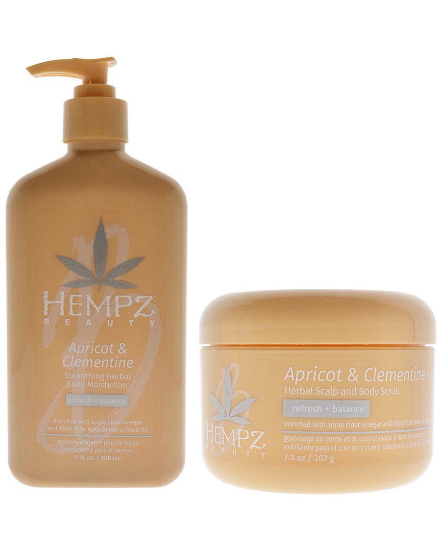 Hempz Unisex Apricot & Clementine Smoothing Herbal Body Moisturizer-Scalp & Body Scrub Kit NoColor NoSize