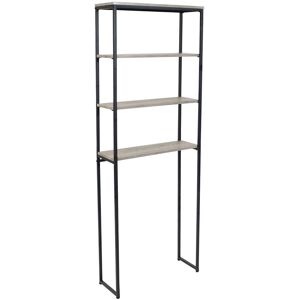 Sunnydaze 4-Tier Over-The-Toilet Bathroom Storage Grey NoSize