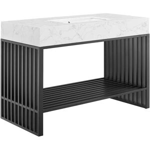 Modway Gridiron 48in Bathroom Vanity White NoSize