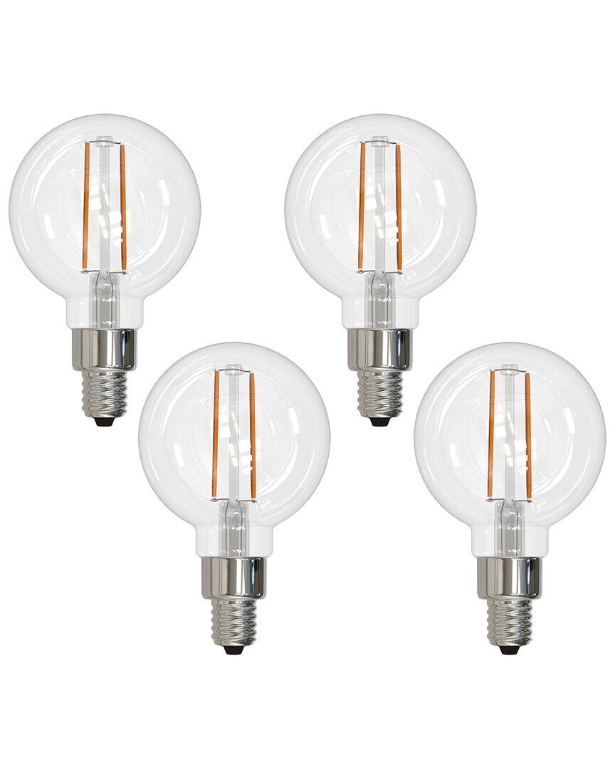 Bulbrite Pack Of (4)2.5Watt Dimmable Clear Filament Candelabra(E12)LED Light Bulb NoColor NoSize
