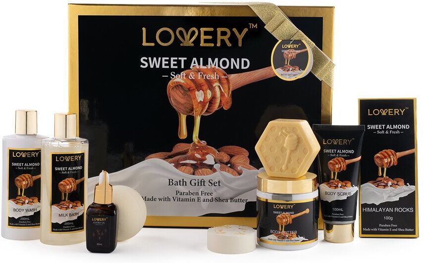 Lovery Sweet Almond Beauty & Personal Care Set Black NoSize