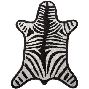 Jonathan Adler Reversible Zebra Bathmat Black NoSize
