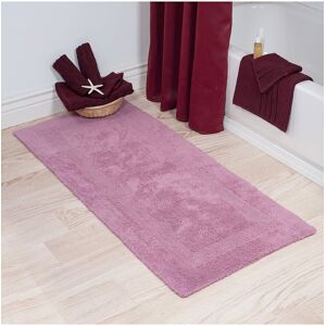 Lavish Home Cotton Plush Reversible Long Bath Mat Rose NoSize