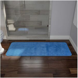 Lavish Home Extra Long Memory Foam Quick-Dry Bath Mat Blue NoSize