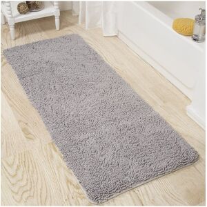 Lavish Home Memory Foam Non-Slip Bath Mat Grey NoSize