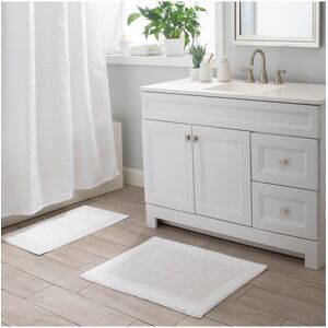 Moda at Home Brighton 2pc Bath Mat Set White 2 pc