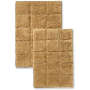 Superior 2pc Checkers Cotton Bath Rug Set NoColor 2pc Set