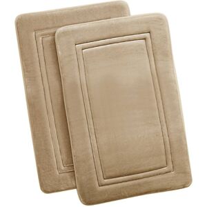 Truly Calm Heiq Antimicrobial Memory Foam Bath Rug Khaki 17 X 24