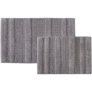 Kenneth Cole New York KCNY Set Of 2 Waffle Tufted Bath Rugs NoColor set of 2