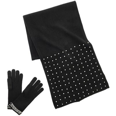La Fiorentina Glove & Scarf Box Set Black NoSize La Fiorentina Glove & Scarf Box Set Black NoSize
