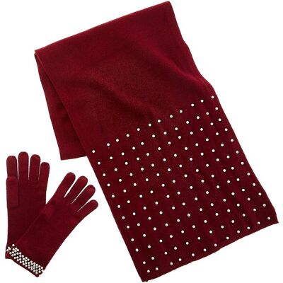 La Fiorentina Glove & Scarf Box Set Red NoSize La Fiorentina Glove & Scarf Box Set Red NoSize