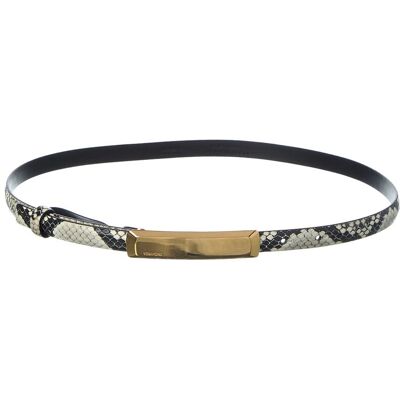 Tom Ford 15mm Snake-Embossed Leather Belt White 90 Tom Ford 15mm Snake-Embossed Leather Belt White 90