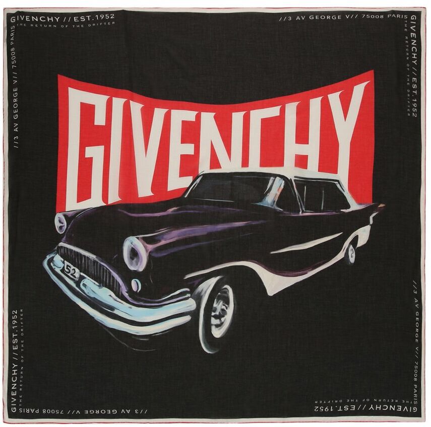 Givenchy Car Bandana Scarf NoColor os