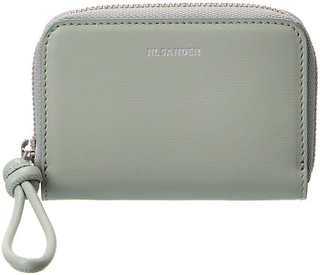 Jil Sander Logo Leather Coin Purse Blue NoSize