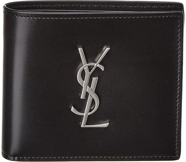 Saint Laurent Monogram Leather Wallet Black NoSize