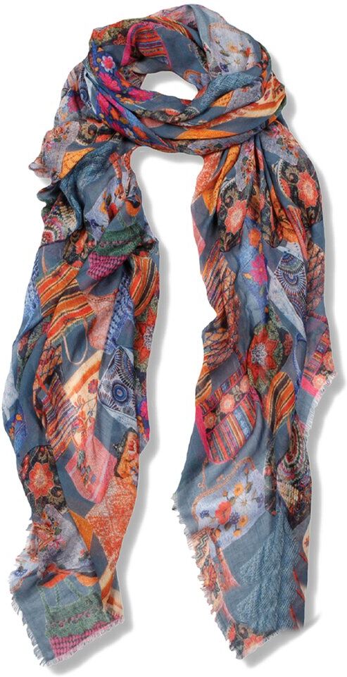 Blue Pacific Vintage Handbags Silk-Blend Scarf NoColor NoSize