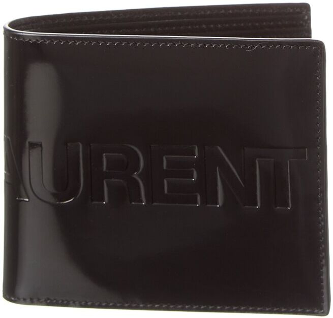 Saint Laurent East/West Leather Wallet Black os