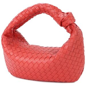Tiffany & Fred Paris Woven Leather Pouch Red NoSize