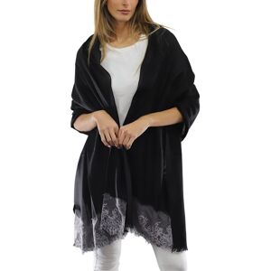 La Fiorentina Silk & Cashmere-Blend Scarf Grey NoSize