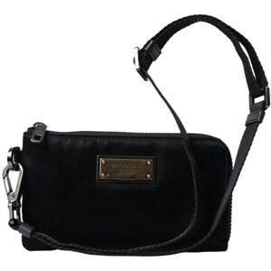 Dolce & Gabbana Nylon & Leather Pouch Black NoSize