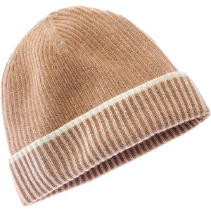 Forte Cashmere Plaited Cashmere Hat Brown os