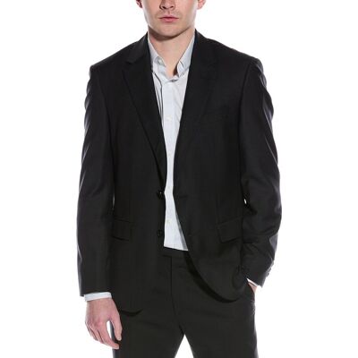 Hugo Boss Slim Fit Wool-Blend Suit Jacket Grey 38R Hugo Boss Slim Fit Wool-Blend Suit Jacket Grey 38R