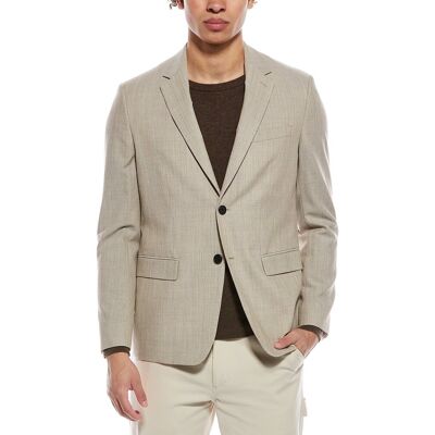 Theory Chambers Soft Tailoring Wool-Blend Blazer Gray 40R Theory Chambers Soft Tailoring Wool-Blend Blazer Gray 40R