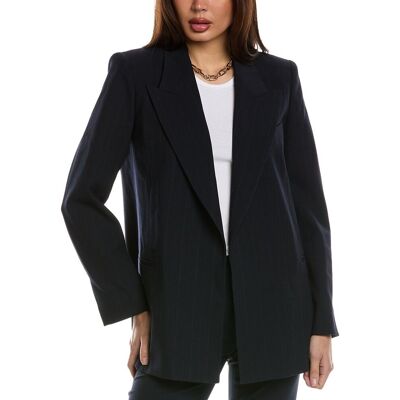 Reiss Willow Pinstripe Wool-Blend Blazer Blue UK10/US6 Reiss Willow Pinstripe Wool-Blend Blazer Blue UK10/US6