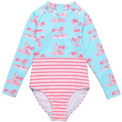 Snapper Rock Lighthouse Island Sustainable Surf Suit Blue 14 Snapper Rock Lighthouse Island Sustainable Surf Suit Blue 14