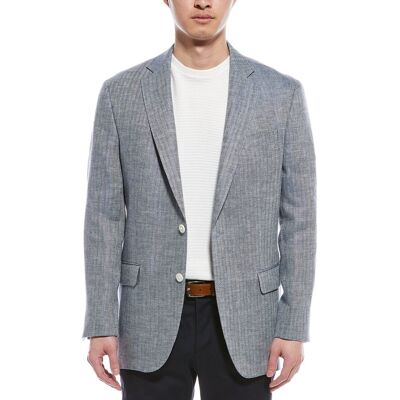 Brooks Brothers Regular Fit Linen Blazer Blue 38 REG Brooks Brothers Regular Fit Linen Blazer Blue 38 REG