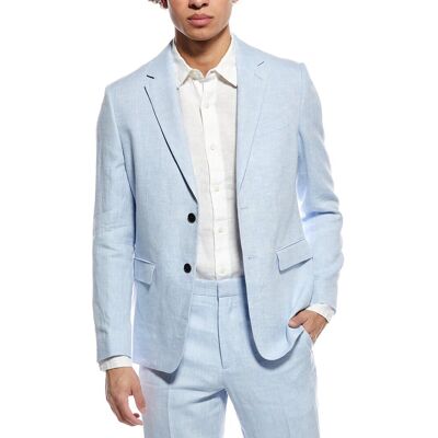 Theory Chambers Linen Suit Jacket Grey 42R Theory Chambers Linen Suit Jacket Grey 42R