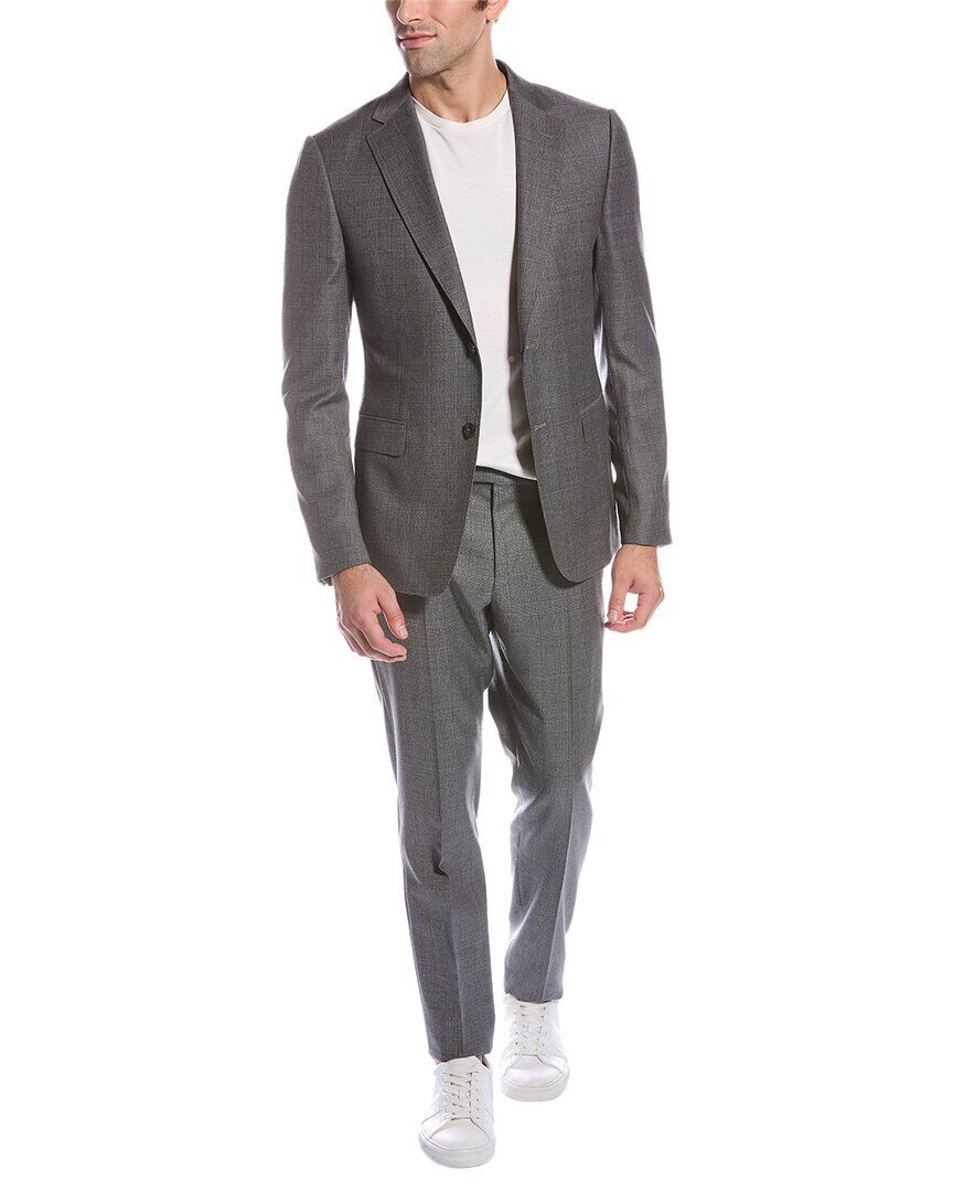 Z Zegna 2pc Wool Suit Grey 50