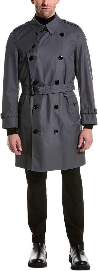 Burberry Short Trench Coat Grey 56