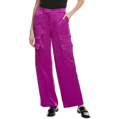 Kenneth Cole High-Rise Cargo Pant Purple 6 Kenneth Cole High-Rise Cargo Pant Purple 6