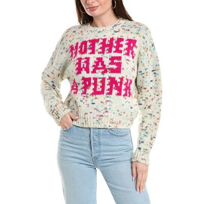 MOTHER Denim The Alpaca & Wool-Blend Jumper White s MOTHER Denim The Alpaca & Wool-Blend Jumper White s