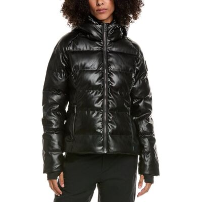 SKEA Meg Vegan Leather Down Parka Black 8 SKEA Meg Vegan Leather Down Parka Black 8