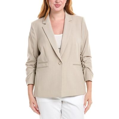 Tahari ASL Plus Blazer Beige 16W Tahari ASL Plus Blazer Beige 16W
