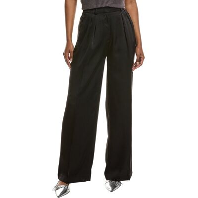 Kenneth Cole High Rise Satin Pant Black 0 Kenneth Cole High Rise Satin Pant Black 0