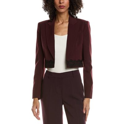 Kenneth Cole Fitted Cropped Blazer Purple 0 Kenneth Cole Fitted Cropped Blazer Purple 0