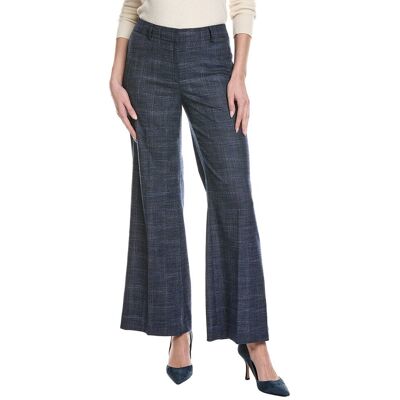 Kenneth Cole Mid Rise Flare Pant Blue 8 Kenneth Cole Mid Rise Flare Pant Blue 8