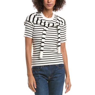 Derek Lam 10 Crosby Twain Pre Styled Cashmere-Blend Sweater Black xs Derek Lam 10 Crosby Twain Pre Styled Cashmere-Blend Sweater Black xs