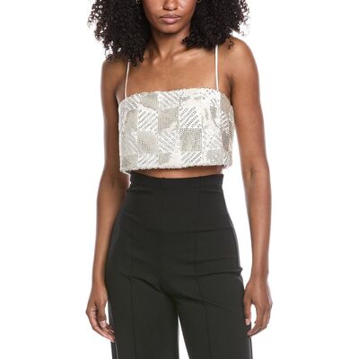 Ramy Brook Chase Bandeau Top Silver 4 Ramy Brook Chase Bandeau Top Silver 4